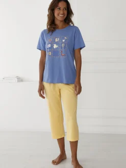 Discount Pantacourt de pyjama jersey pur coton Pyjama