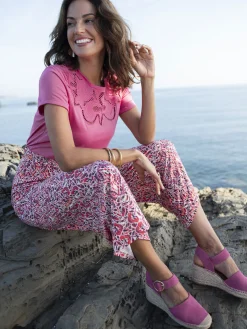 Discount Pantacourt en maille Femme Pantacourt|Pantalon