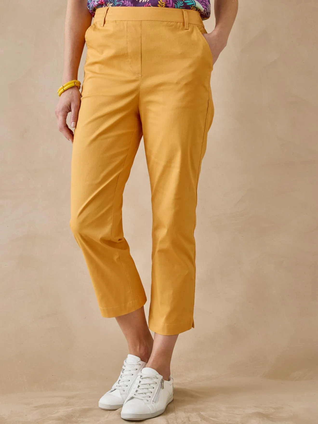 New Pantacourt extensible Femme Pantacourt|Pantalon