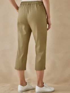 Outlet Pantacourt extensible Femme Pantacourt|Pantalon