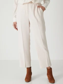 Clearance Pantacourt élastiqué dos Femme Pantalon