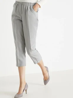 Clearance Pantacourt élastiqué entrejambe 60cm Femme Pantacourt|Pantalon