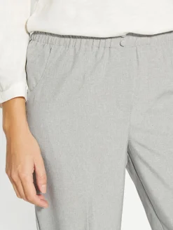 Clearance Pantacourt élastiqué entrejambe 60cm Femme Pantacourt|Pantalon