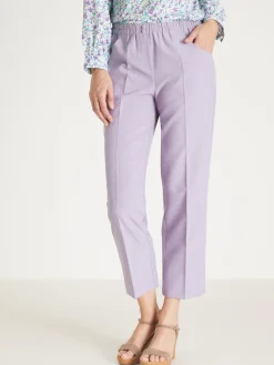 Clearance Pantacourt élastiqué entrejambe 60cm Femme Pantacourt|Pantalon