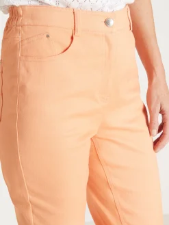 Online Pantalon 5 poches coupe droite Femme Pantalon