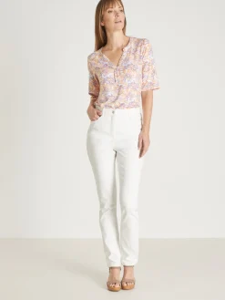 Discount Pantalon 5 poches coupe droite Femme Pantalon