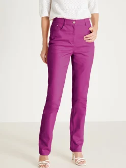 Clearance Pantalon 5 poches coupe droite Femme Pantalon