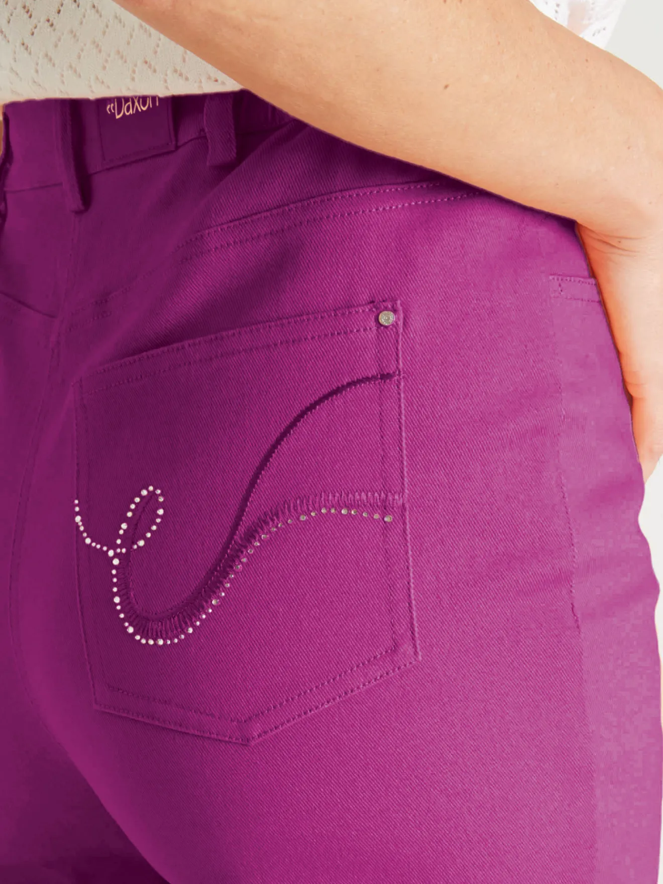 Clearance Pantalon 5 poches coupe droite Femme Pantalon