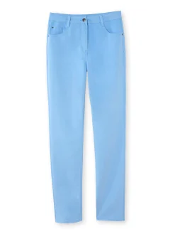 Online Pantalon 5 poches coupe droite Femme Pantalon