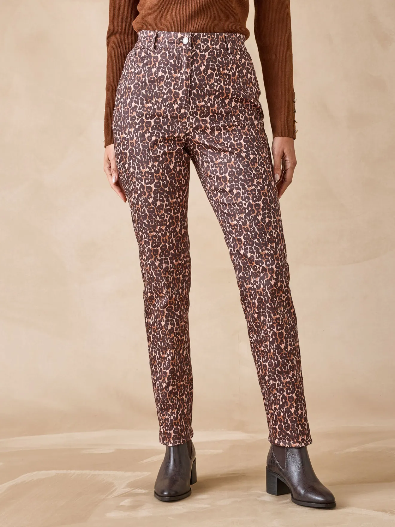 Sale Pantalon 5 poches taille haute Femme Pantalon