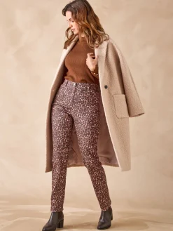 Sale Pantalon 5 poches taille haute Femme Pantalon