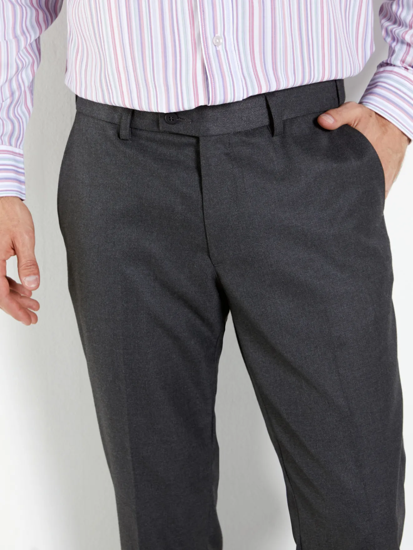 Hot Pantalon ceinture à réglage invisible Homme Pantalon