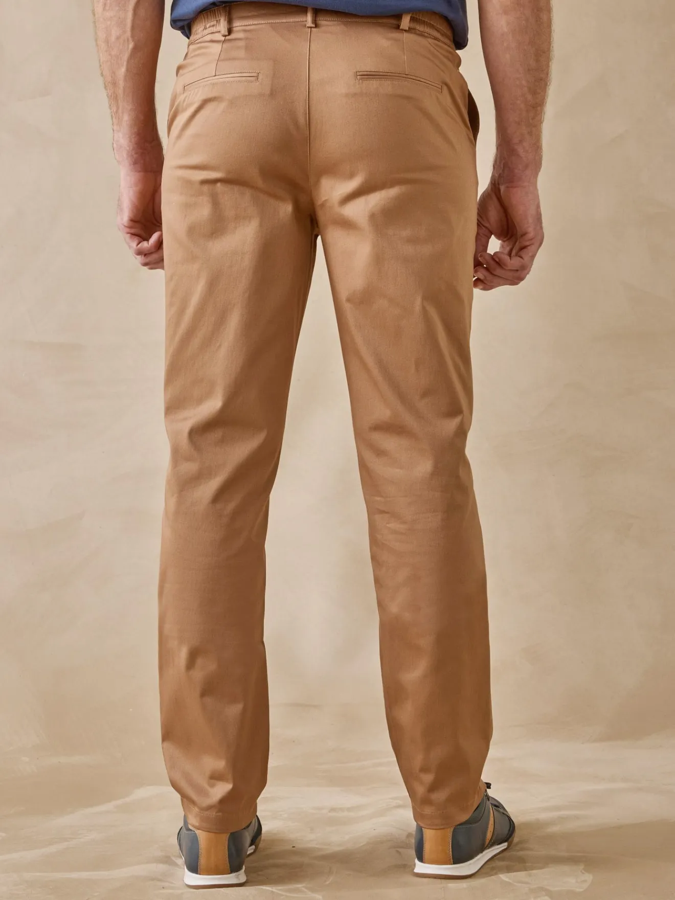 Clearance Pantalon chino élastiqué Homme Pantalon