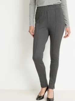 Best Pantalon droit élastiqué maille milano Femme Pantalon