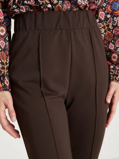 Discount Pantalon droit élastiqué maille milano Femme Pantalon