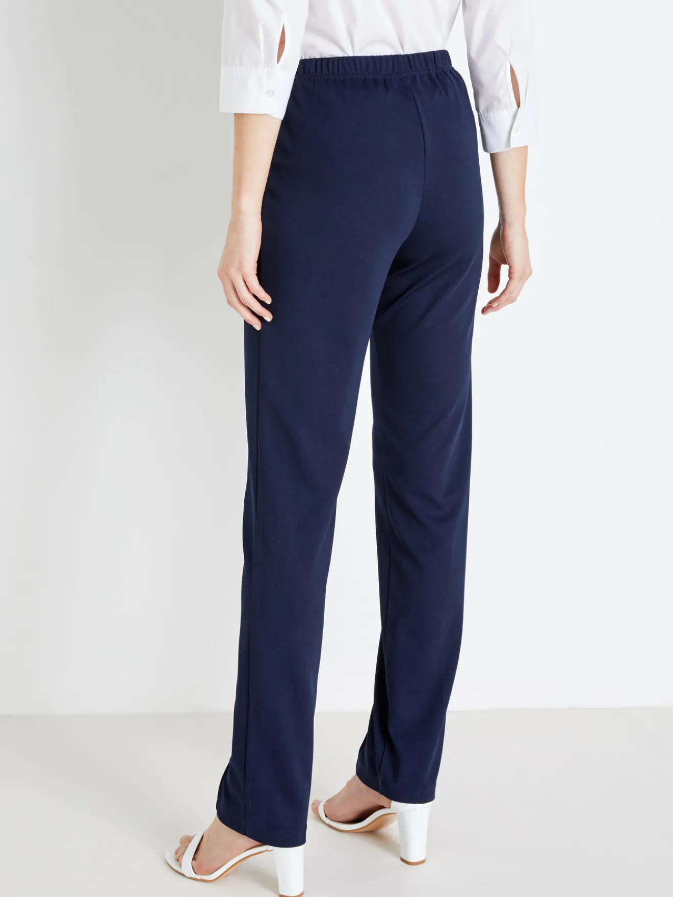 New Pantalon en maille stature + d'1,60m Femme Pantalon