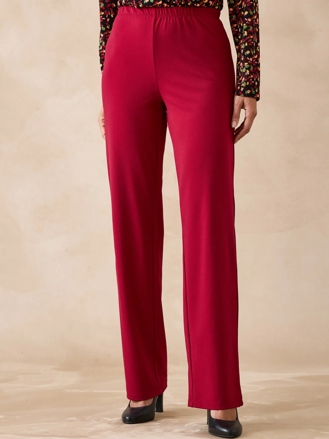 Discount Pantalon entièrement élastiqué en maille Femme Pantalon