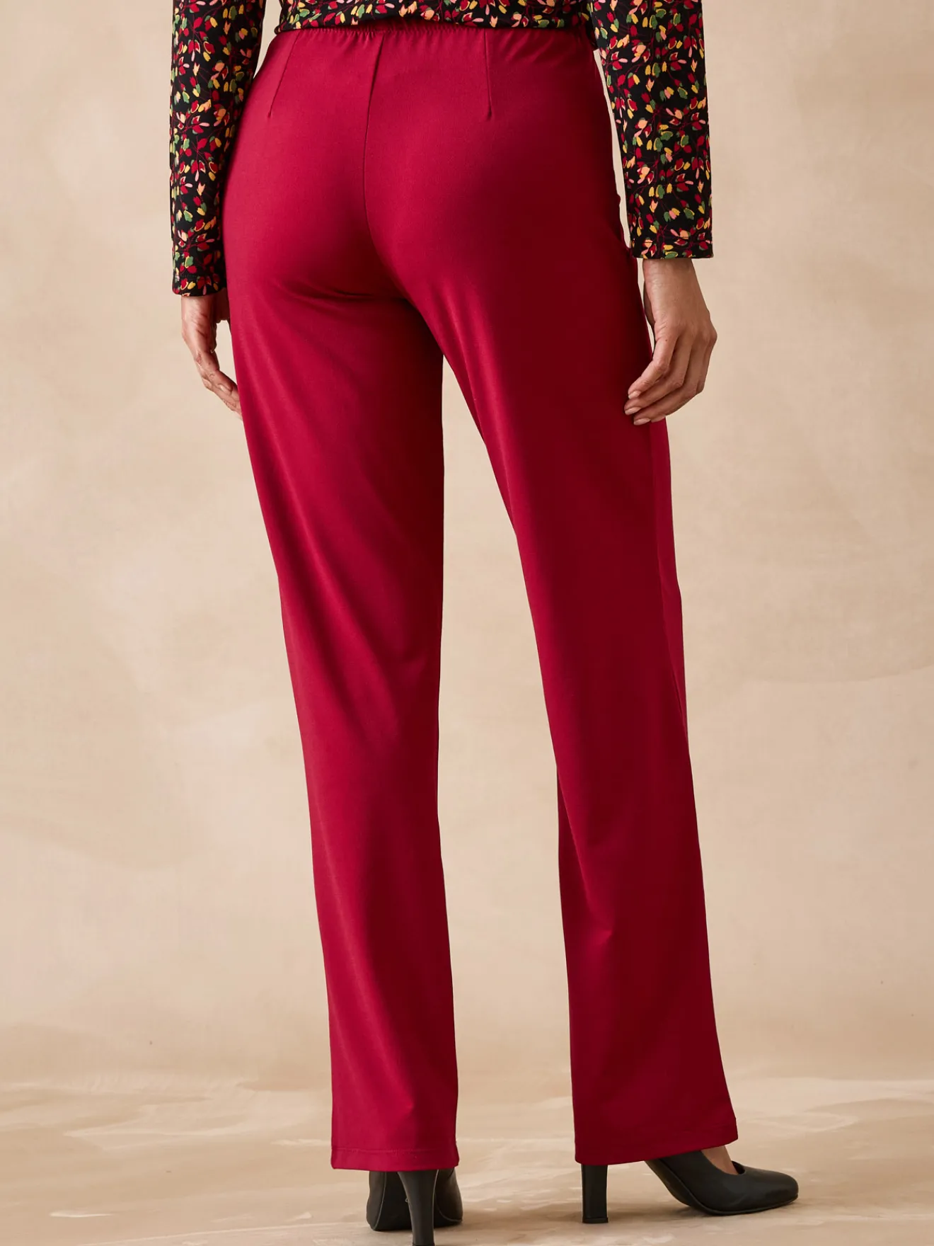 Discount Pantalon entièrement élastiqué en maille Femme Pantalon