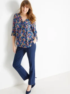 Clearance Pantalon entièrement élastiqué Femme Pantalon