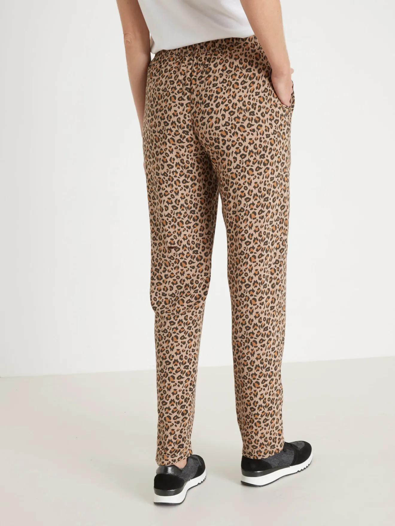 New Pantalon entièrement élastiqué Femme Pantalon