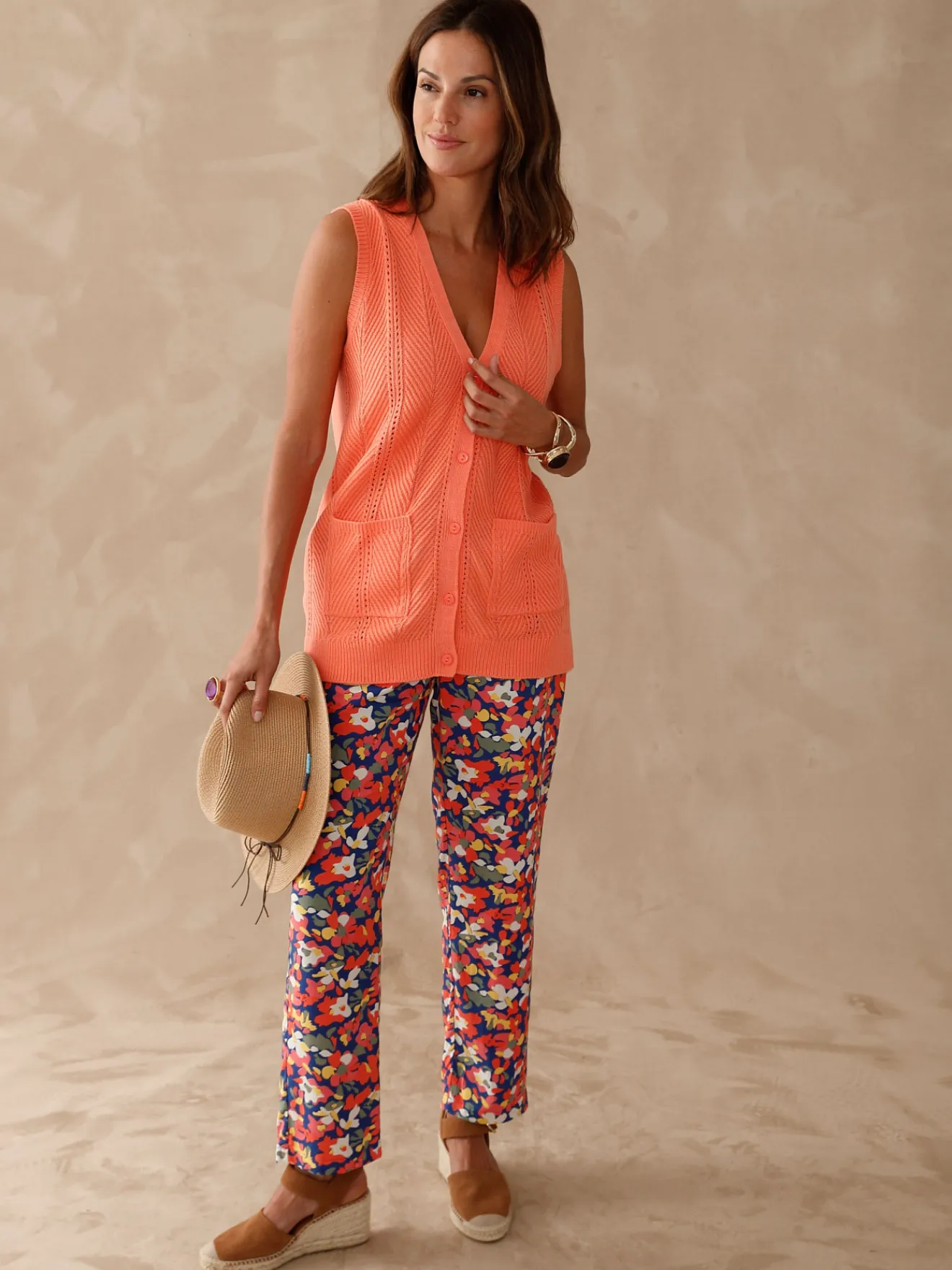 Sale Pantalon fluide entièrement élastiqué Femme Pantalon