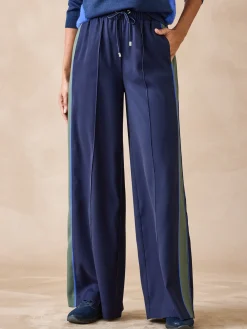 Outlet Pantalon large palazzo élastiqué Femme Pantalon