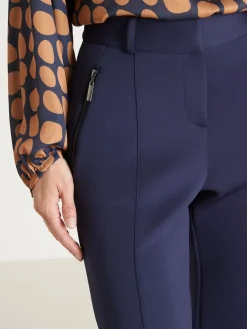 Clearance Pantalon élastiqué dos maille satinée Femme Pantalon