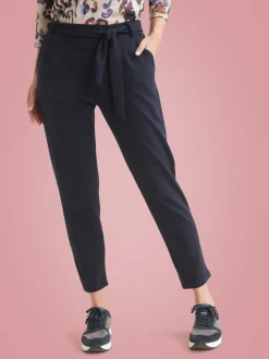Hot Pantalon élastiqué en maille Femme Pantalon
