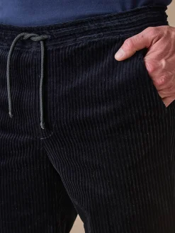 Pantalon élastiqué en velours 200 raies Homme Pantalon