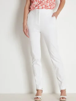 New Pantalon élastiqué maille milano Femme Pantalon