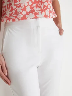 New Pantalon élastiqué maille milano Femme Pantalon