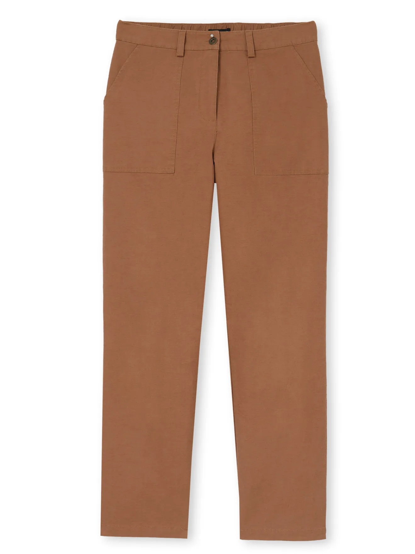 Online Pantalon 7/8ème en toile extensible Femme Pantalon