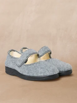 New Pantoufles babies fourrées à scratch Femme Pantoufles, Chaussons