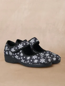 Pantoufles ballerines à scratch Femme Pantoufles, Chaussons