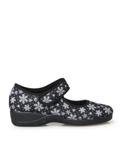 Pantoufles ballerines à scratch Femme Pantoufles, Chaussons