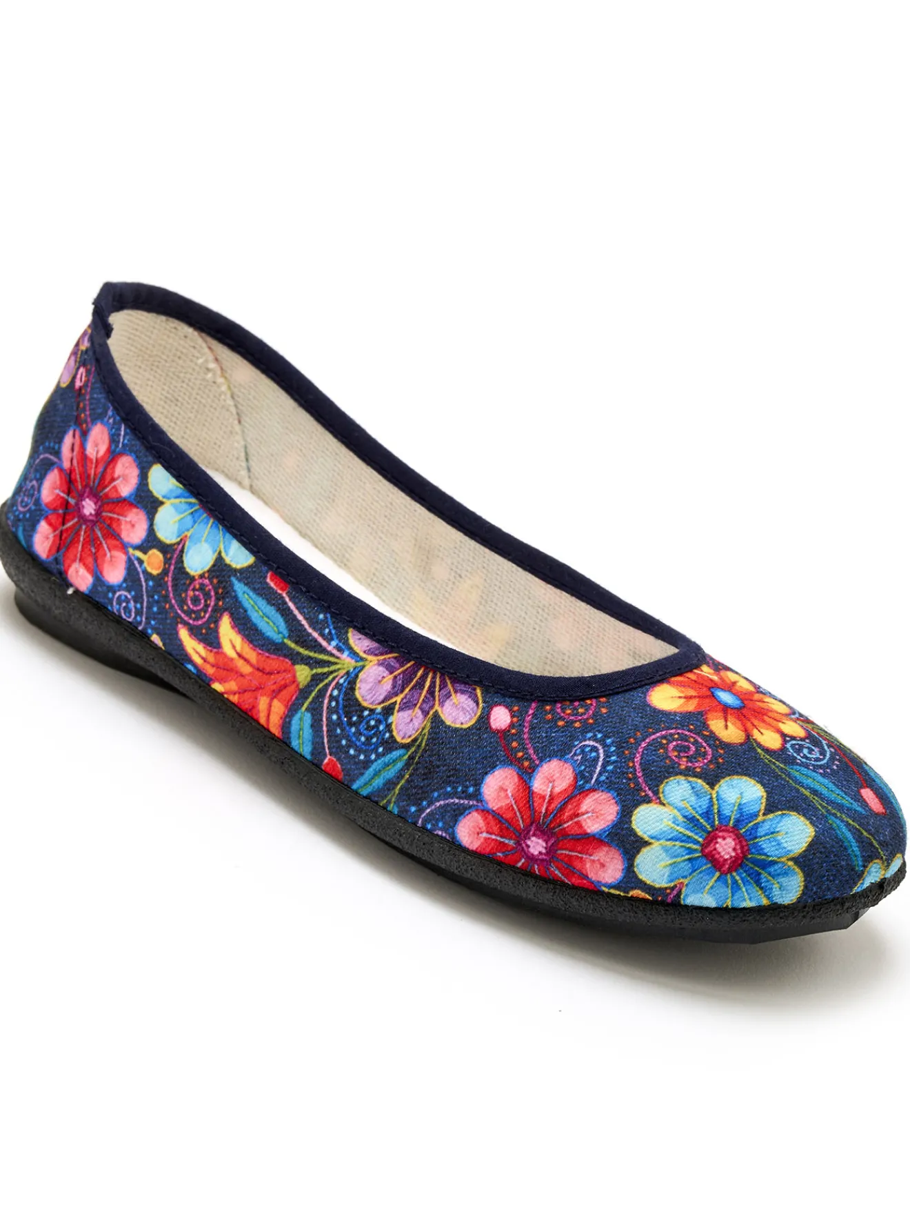 Clearance Pantoufles ballerines fantaisie Femme Chaussures En Toile