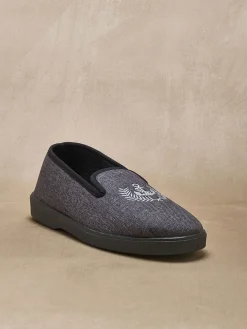 New Pantoufles brodées intérieur éponge Homme Chaussons|Chaussures Homme