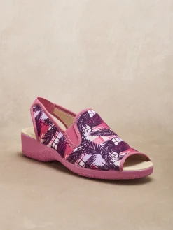 Discount Pantoufles sandales élastiquées Femme Chaussures En Toile
