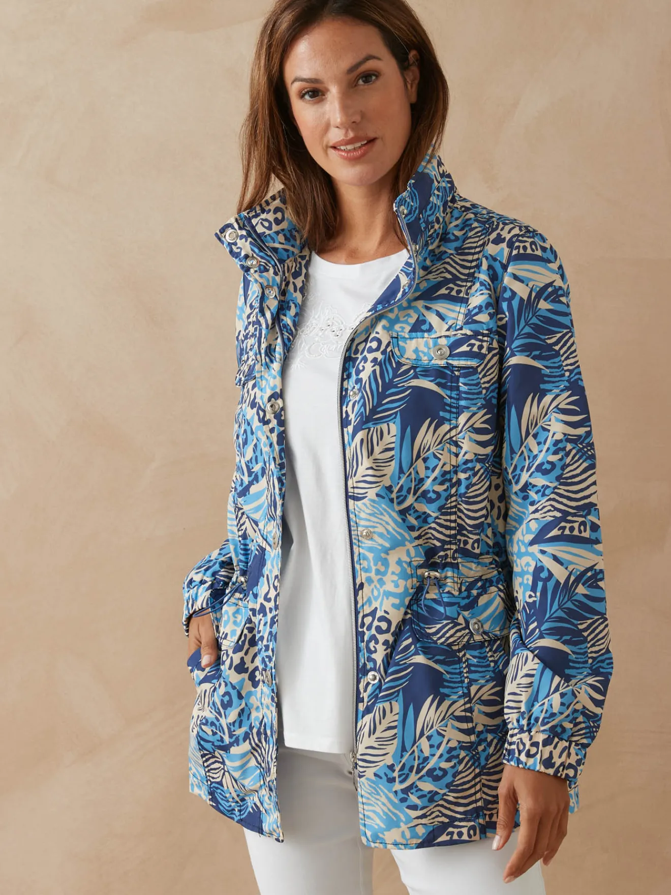 Hot Parka déperlante à capuche amovible Femme Manteau, Parka