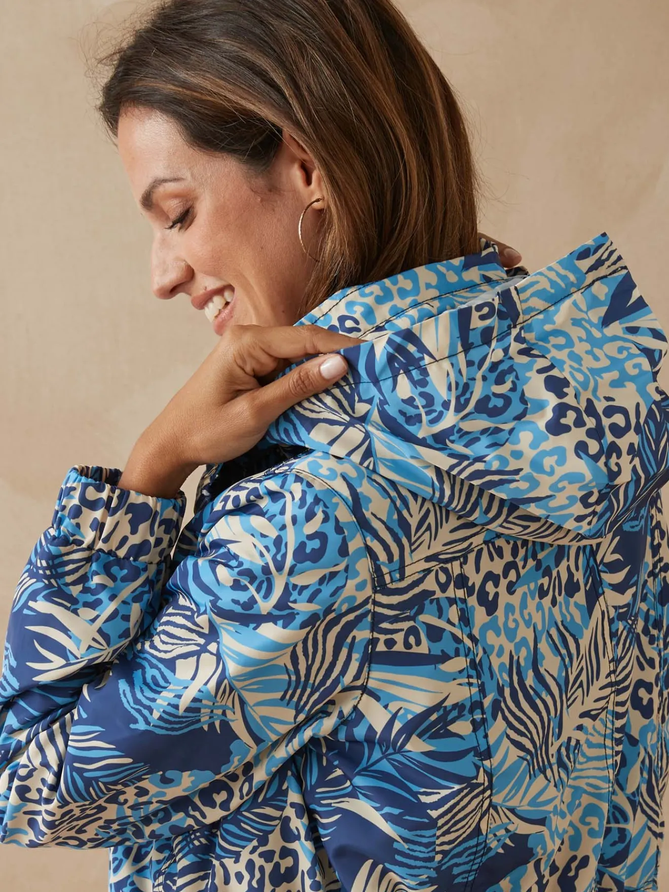 Hot Parka déperlante à capuche amovible Femme Manteau, Parka