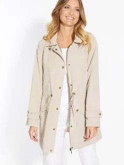 Parka déperlante à capuche amovible Femme Manteau, Parka