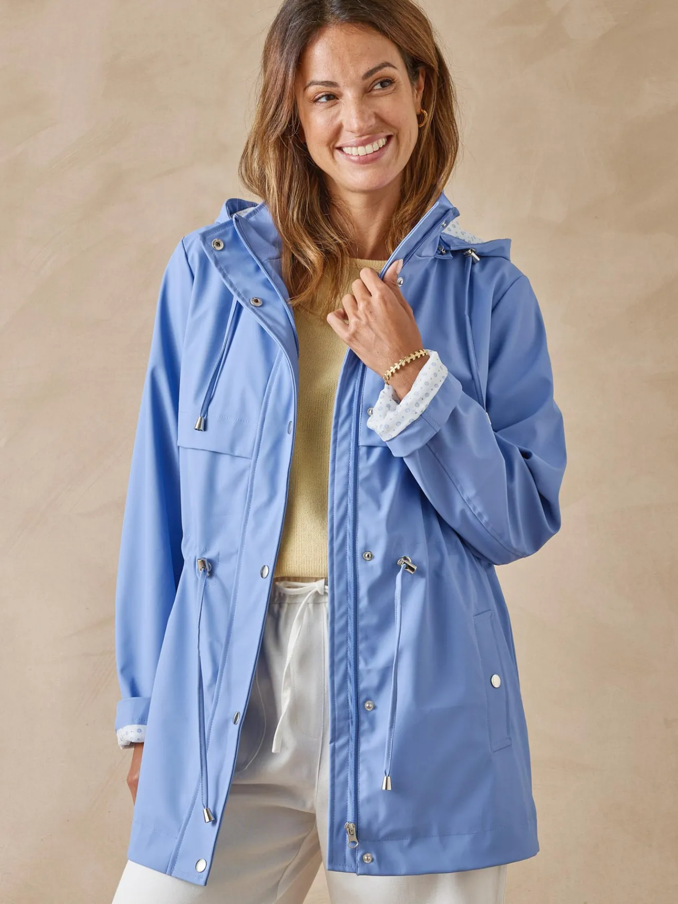 Outlet Parka déperlante capuche amovible Femme Manteau, Parka