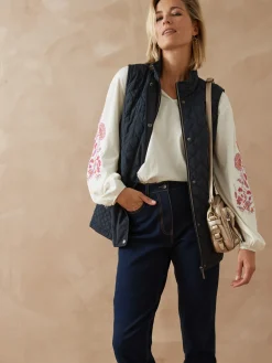 Outlet Parka déperlante matelassée sans manches Femme Manteau, Parka