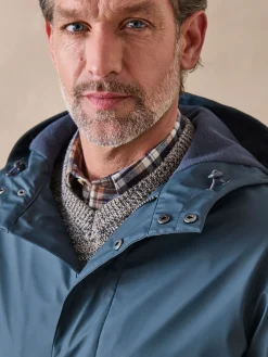 Clearance Parka imperméable doublée micropolaire Homme Blouson, Parka