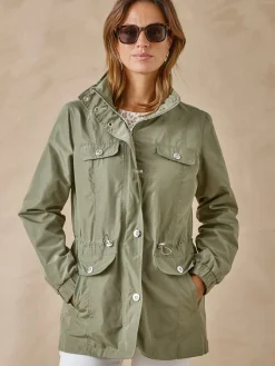 Clearance Parka légère déperlante à capuche Femme Manteau, Parka