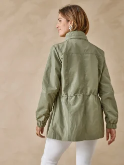 Clearance Parka légère déperlante à capuche Femme Manteau, Parka