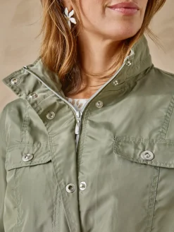 Clearance Parka légère déperlante à capuche Femme Manteau, Parka