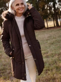 Outlet Parka longue déperlante Femme Manteau, Parka