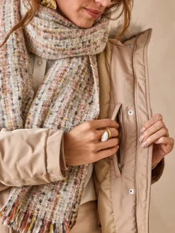 Online Parka longue intérieur matelassé Femme Manteau, Parka