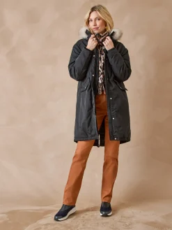 Online Parka longue intérieur matelassé Femme Manteau, Parka